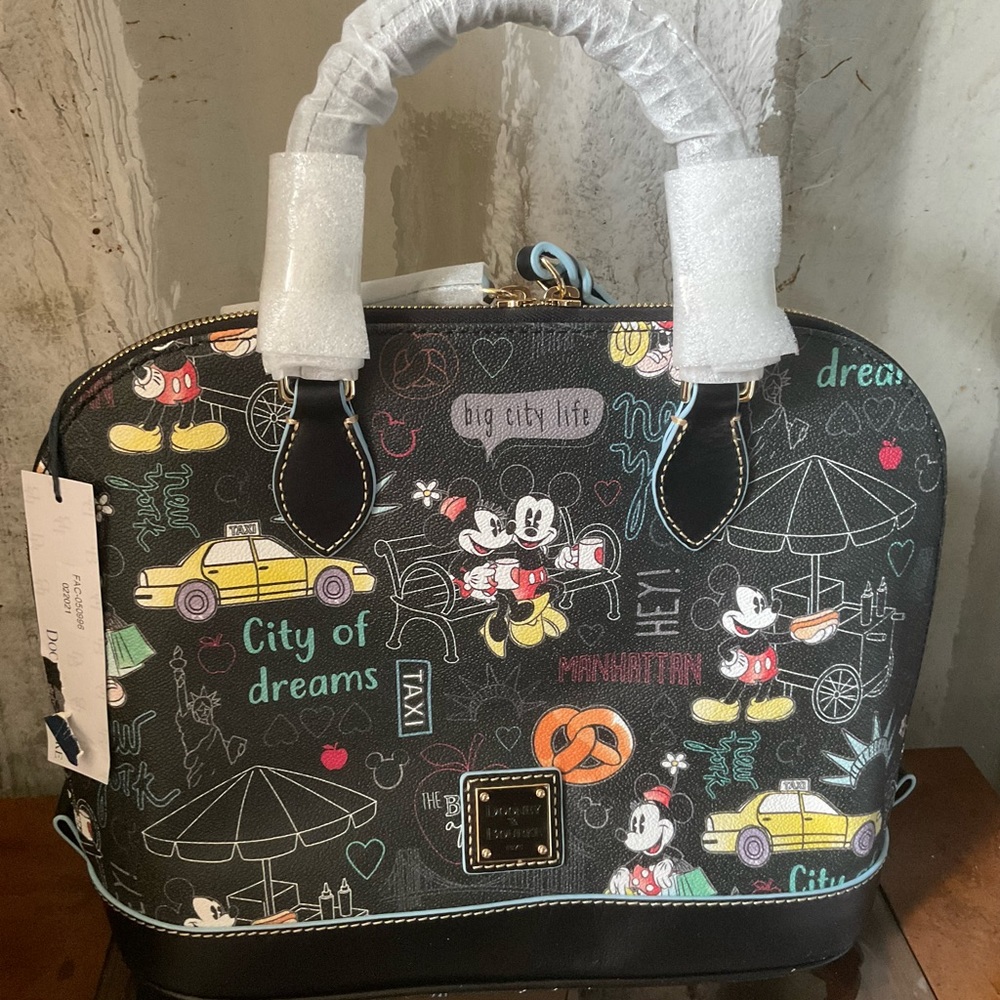Dooney and BOURKE Disney New York satchel RETIRED RARE